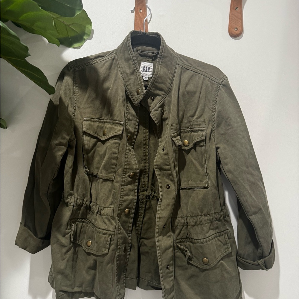 Gap Olive Utility Field Jacket - Small - image 1